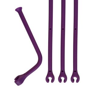 Lot De 12 Porte-Verres à Pied Silicone Pour Lave-Vaisselle - Protection Verres à Vin Et Champagne Violet Bleu