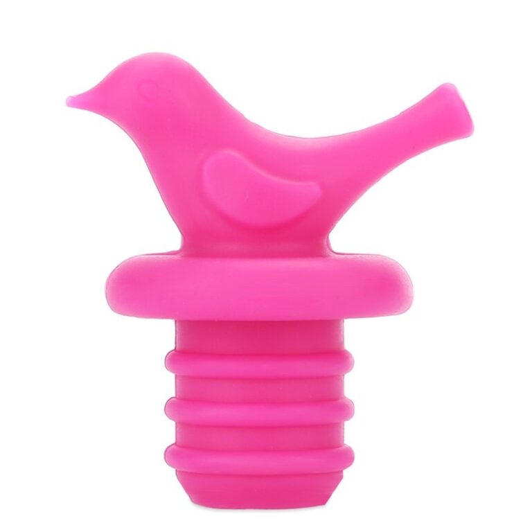 Marqueurs De Verre En Silicone Forme Oiseau | Lot De 6 | Pour Fêtes, Cocktails, Identification Verres