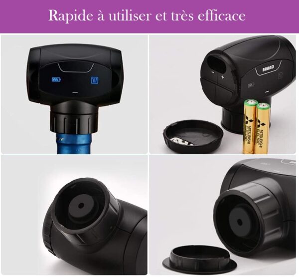 Pompe à Vide électrique AIKARO Pour Bouteilles De Vin - Bouchon Automatique Avec Piles - Conservation Jusqu'à 10 Jours