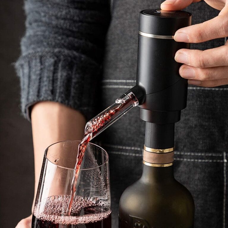 Décanteur De Vin électrique Rechargeable - Aérateur Intelligent Avec Câble USB - Pour Améliorer Le Goût Du Vin Rouge, Blanc...
