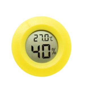 Thermomètre hygromètre intérieur jaune