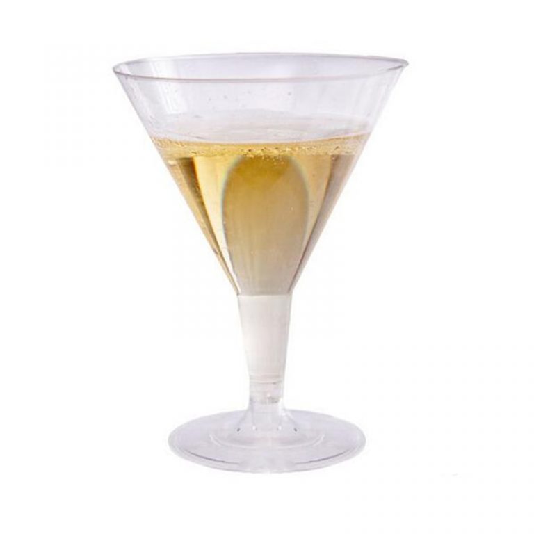 Verre cocktail en plastique en forme de V | Lot de 6 | Pas cher