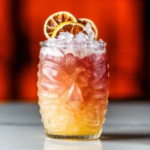 Verre cocktail tiki en verre