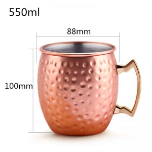 Verre moscow mule rose