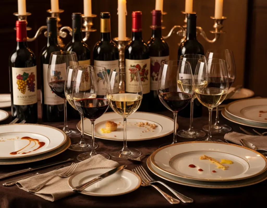 Utilisation des verres à vin